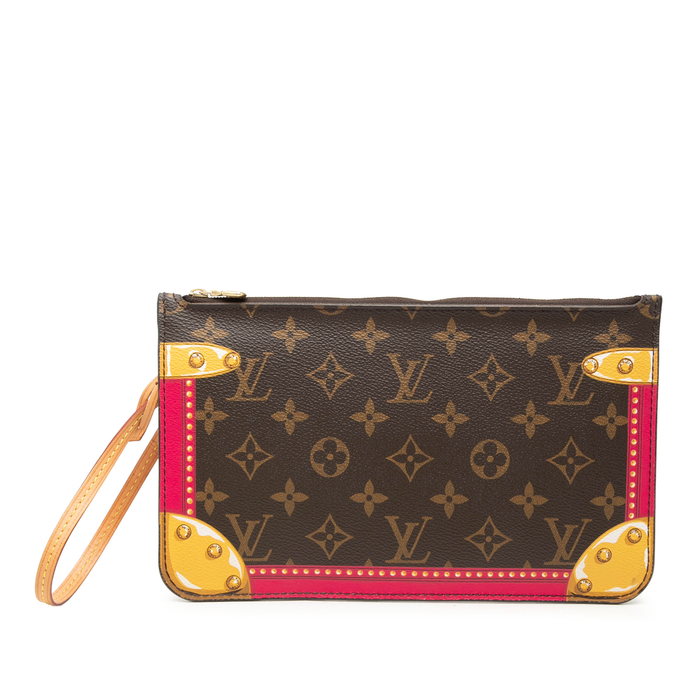 Pre-Loved Louis Vuitton Monogram Summer Trunks Neverfull MM Pouch